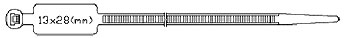Фото Стяжка нейлоновая GTK-300STC неоткрыв. безгалоген. (halogen free) 300х4.8мм полиамид 6.6 (-40град.C - +85град.C) {17004} (2)