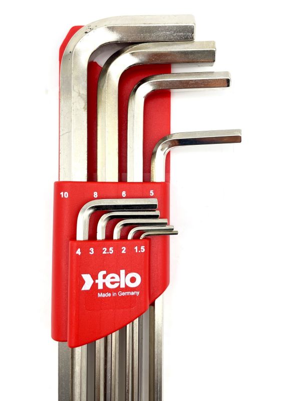 Фото Набор ключей Felo Г-образных шестигранных удлиненных, HEX 1,5-10,0 мм, 9 шт {34600911} (2)