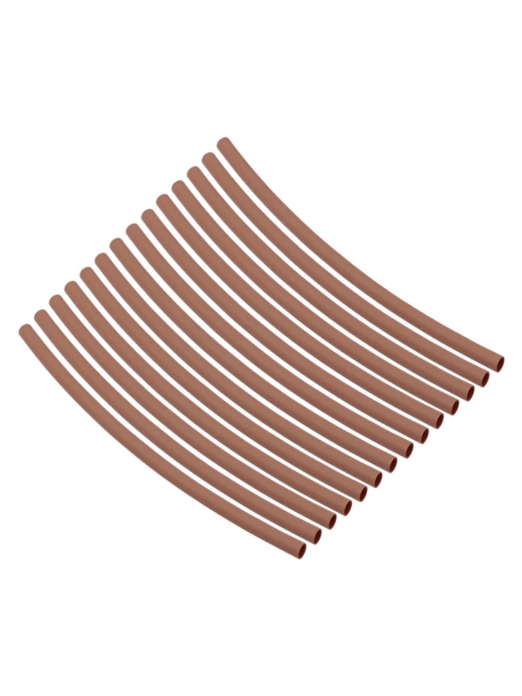 Фото Набор трубок термоусаживаемых, клеевых "Моноцвет, 14 шт, коричневый 2,4/0,8 TDM" {SQ0548-3002}