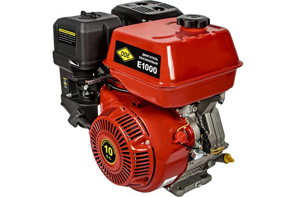 Фото Двигатель бензиновый 4Т DDE E1000-S25 (10 л.с., 322 куб. см, к/вал 25 мм, шпонка) {794-661}