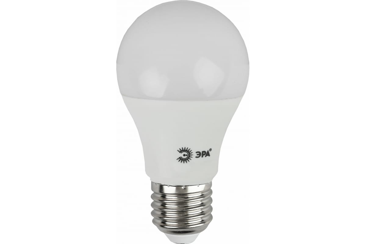 Фото ЭРА LED A60-10W-827-E27 R (диод, груша, 10Вт, тепл, E27) (10/100/2000) {Б0049634}