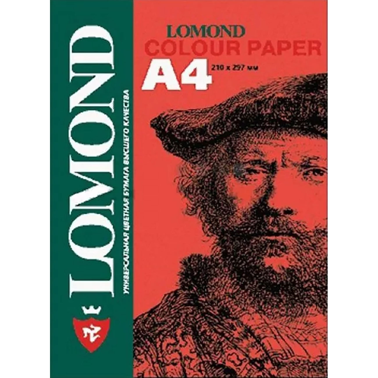 Фото Офисная цветная бумага Lomond, Red (красный), A4, 80 г/м², 200 л {1004214}