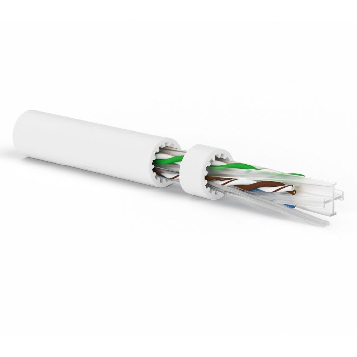 Фото Hyperline UUTP4-C6A-S23-IN-LSZH-WH-500 (500 м) Кабель витая пара, неэкранированная U/UTP {444597}