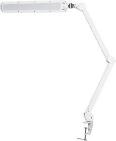 Фото Настольная лампа на струбцине Rexant, 90 LED, сенсорный регулятор яркости, белая {31-0408}