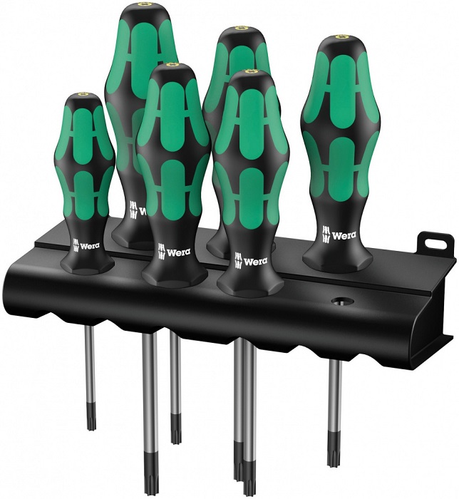 Фото Набор отверток WERA Kraftform Plus 367/6 TORX® + подставка, 6 предметов {WE-028062}