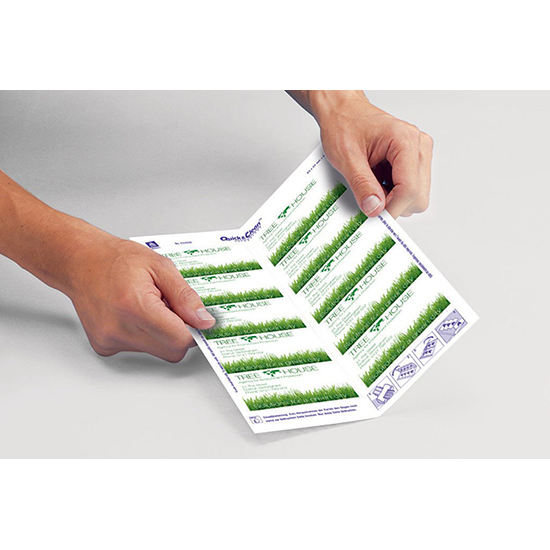 Фото Односторонние визитные карточки, матовые, серый мрамор, 85x54 мм (10 шт. на листе A4, 10 листов) {С32094-10} (6)
