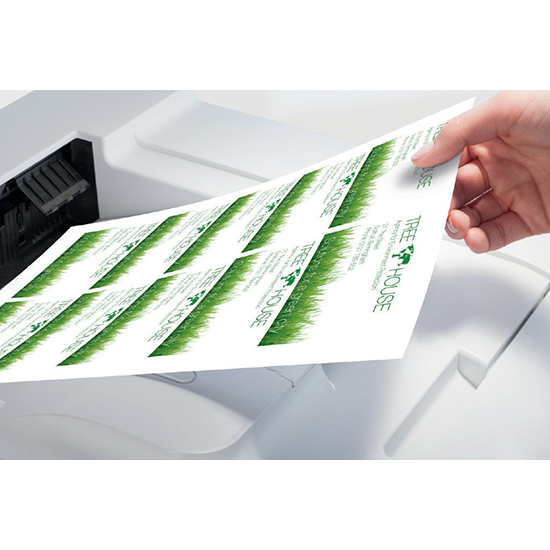 Фото Односторонние визитные карточки, матовые, серый мрамор, 85x54 мм (10 шт. на листе A4, 10 листов) {С32094-10} (5)