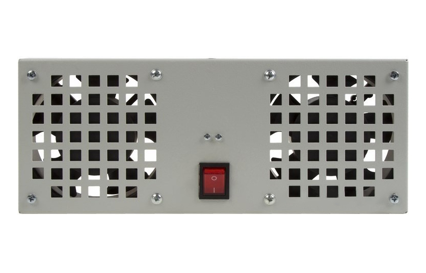 Фото Модуль вентиляторный потолочный Rexant с 2-мя вентиляторами, без термостата, для настенных шкафов {04-2606} (1)