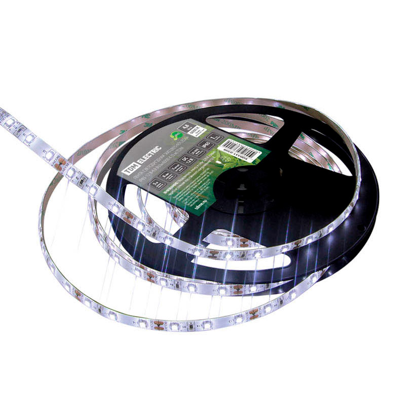 Фото Лента светодиодная SMD2835-60 LED/м-IP65-12 В-4,8 Вт/м-6000 К TDM {SQ0331-0309}