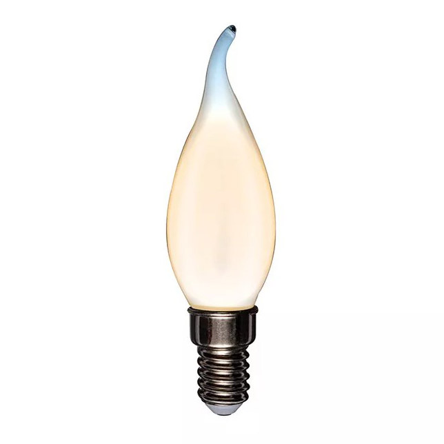 Фото Лампа филаментная Rexant Свеча на ветру CN37 9.5 Вт 915 Лм 2700K E14 матовая колба {604-113}