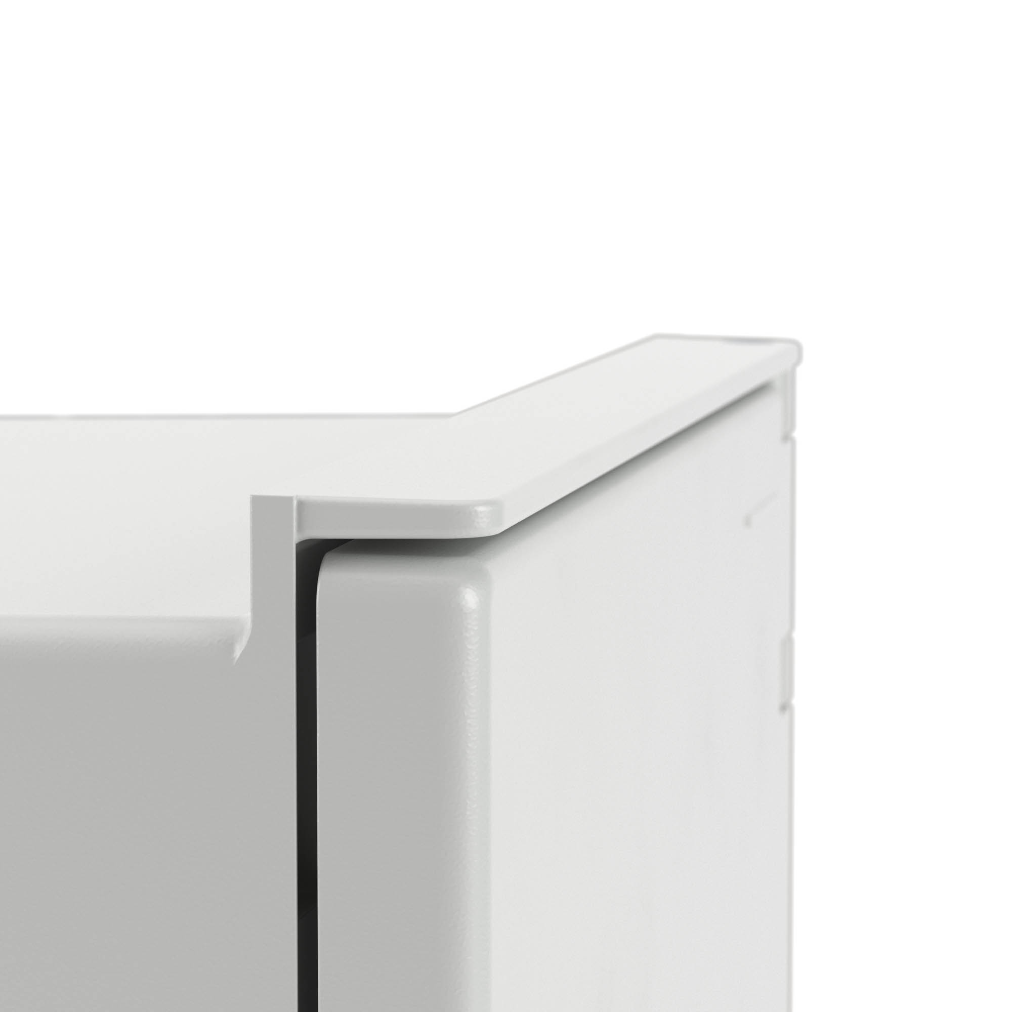 Фото DKC Цельный навесной шкаф из фибергласа без МП со сплошной дверью 500х400х200 мм {CN50542} (1)