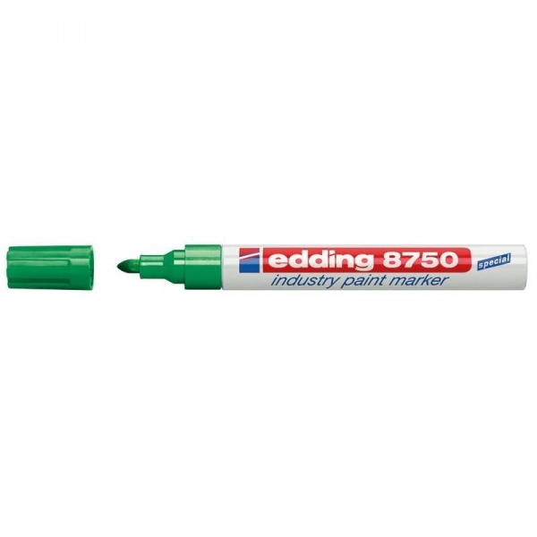 Фото Промышленный лаковый маркер Edding E-8750 зеленый, 2-4 мм {E-8750#4}