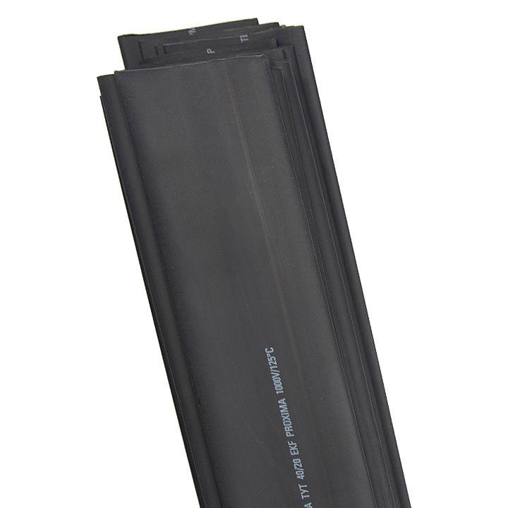 Фото Трубка термоусадочная ТУТ 20/10 черн. (уп.50шт) PROxima EKF tut-20-b-1m