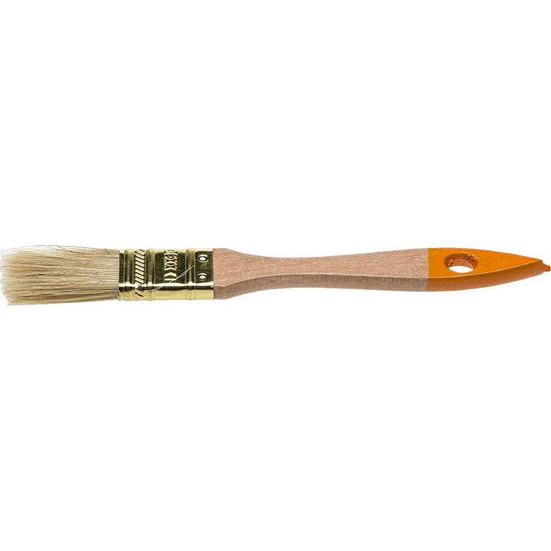 Фото Кисть флейцевая DEXX, деревянная ручка, натуральная щетина, индивидуальная упаковка, 20мм {0100-020_z02}