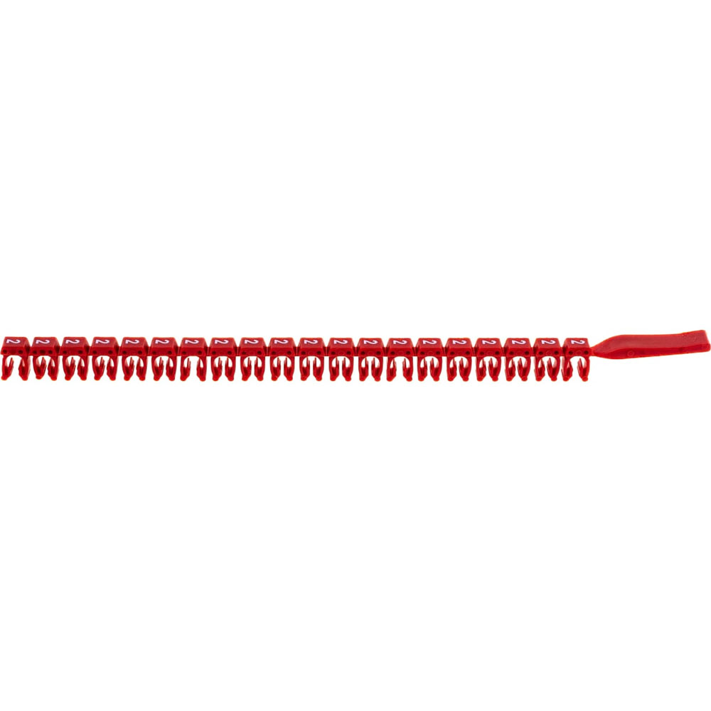 Фото Маркер для кабеля 0.5-1.5мм символ "2", красный, DKC {MKF2S1} (упак 200 шт) (1)
