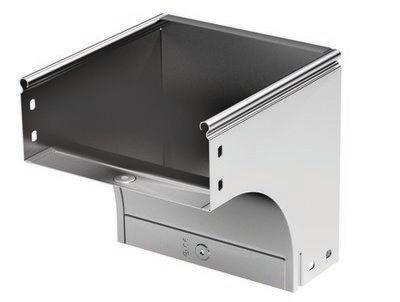 Фото Угол для лотка вертикальный внешний 90град. 400х80 CDV 90 в комплекте с крепеж. элементами DKC 37376K