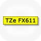 Фото Лента Brother TZE-FX611 (6 мм, черный на желтом) {TZEFX611} (1)