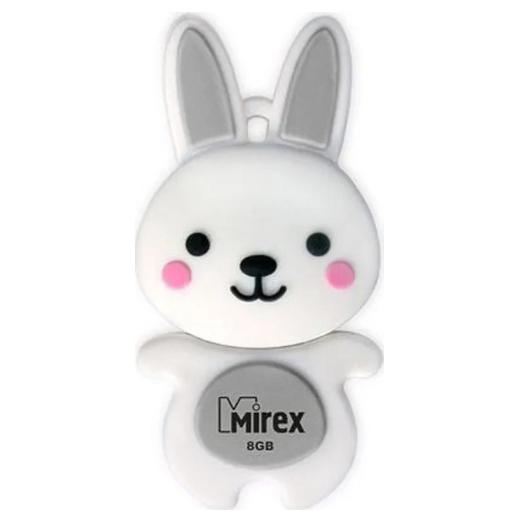 Фото Флеш накопитель 8GB Mirex Rabbit, USB 2.0, Серый {13600-KIDRBG08}