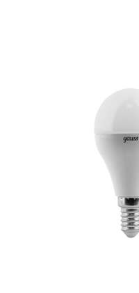 Фото Лампа светодиодная Black 6.5Вт шар 3000К тепл. бел. E14 520лм 150-265В Gauss 105101107