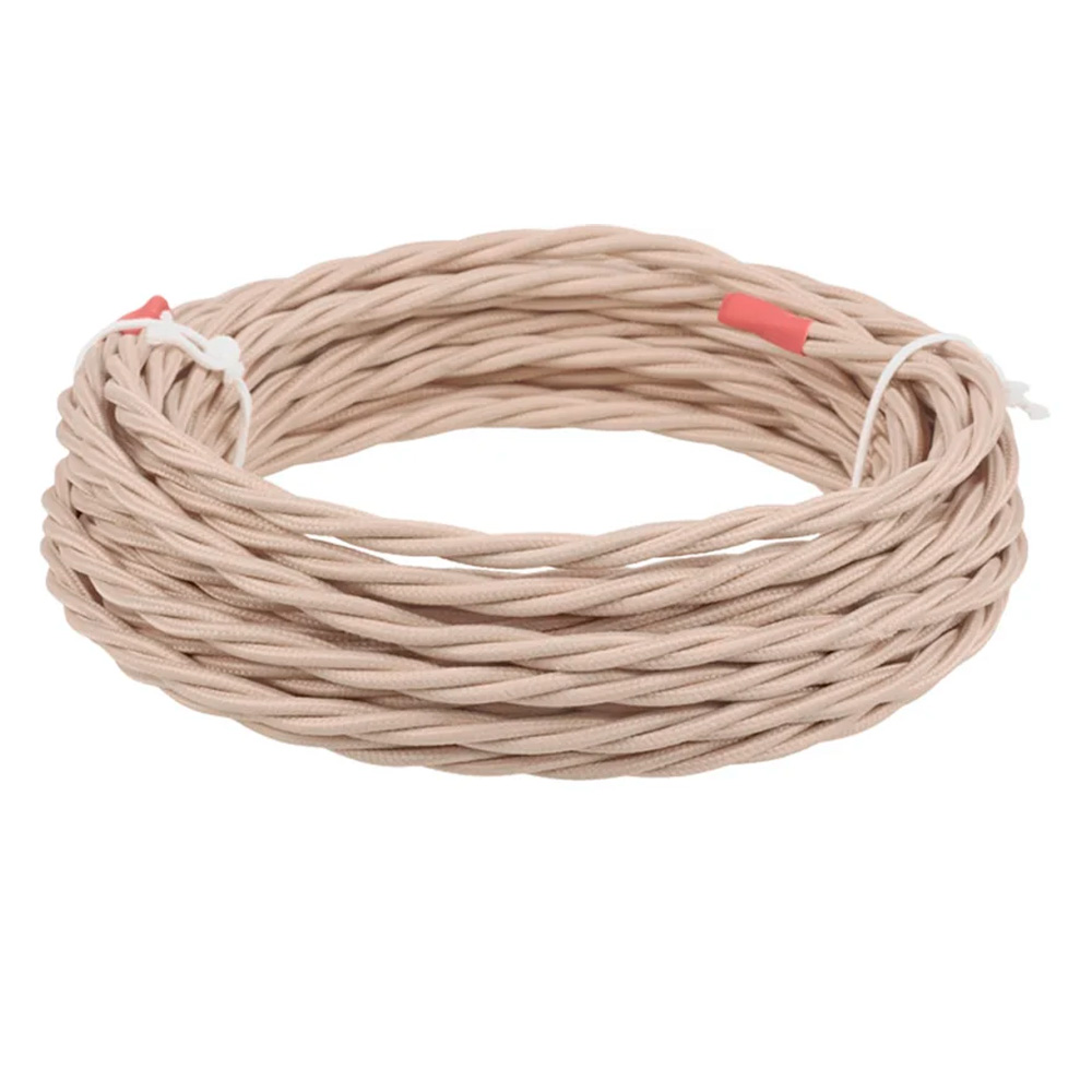 Фото Ретро провод "Эко" 3х1,5 витой ГОСТ бежевый TDM Electric