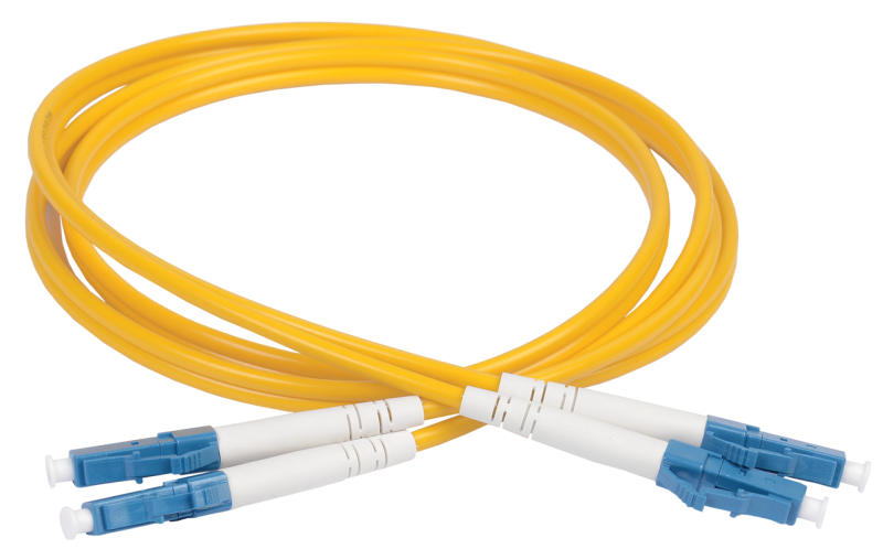 Фото Патч-корд оптический коммутационный соединительный для одномодового кабеля, 9/125 OS2, LC/UPC-LC/UPC Duplex, 15м, ITK {FPC09-LCU-LCU-C2L-15M}