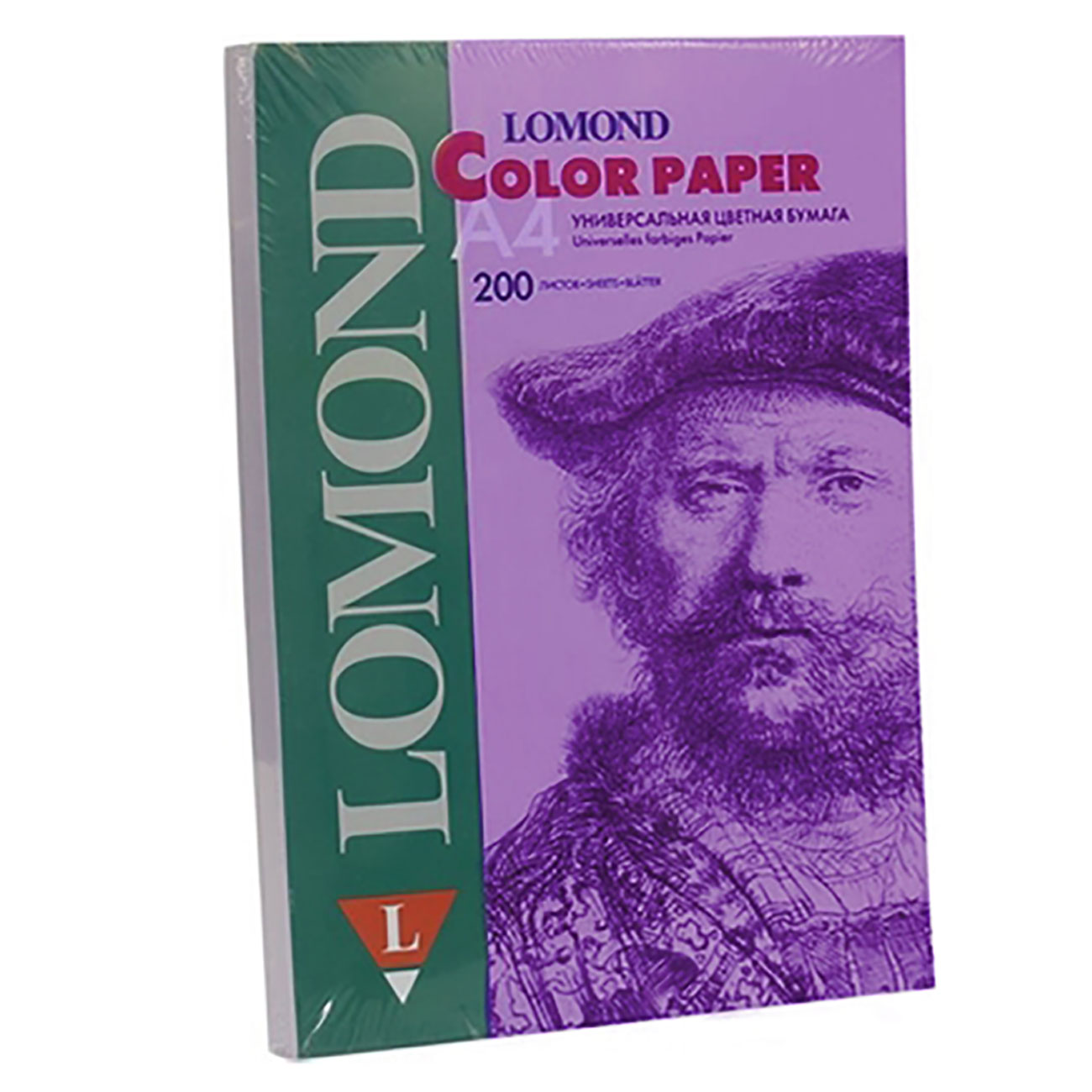 Фото Офисная цветная бумага Lomond, Lavender (сиреневый), A4, 80 г/м², 200 л, пастель {1004212}
