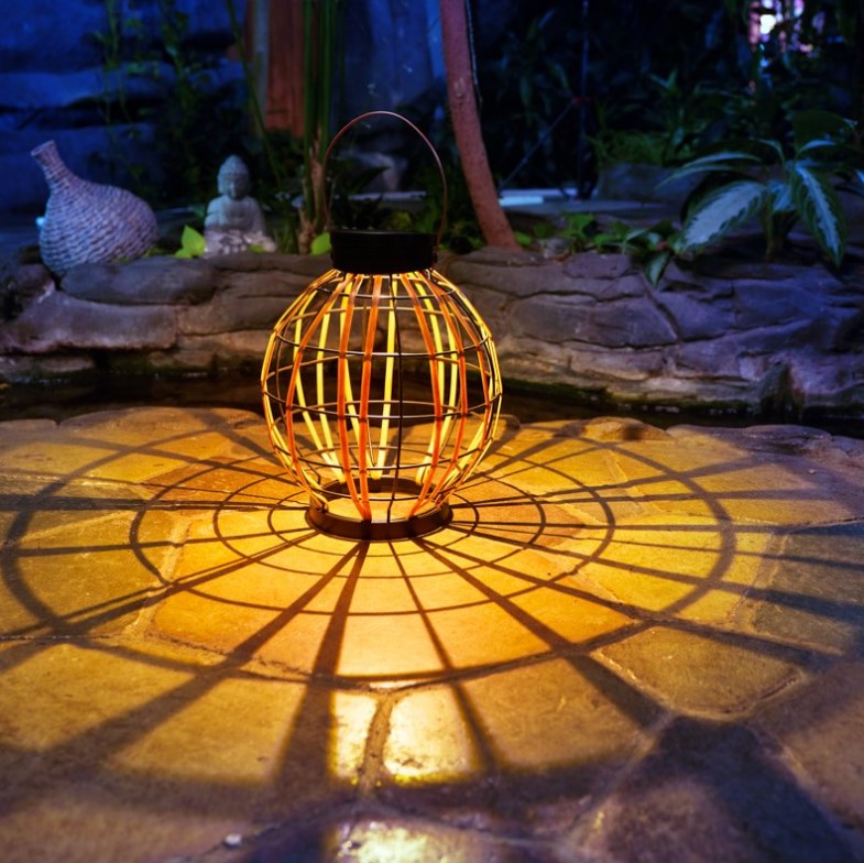 Фото Светильник садовый Бамбук, 29см, 3000К, встроенный аккумулятор, солнечная панель, коллекция Бали REXANT {602-2411} (8)