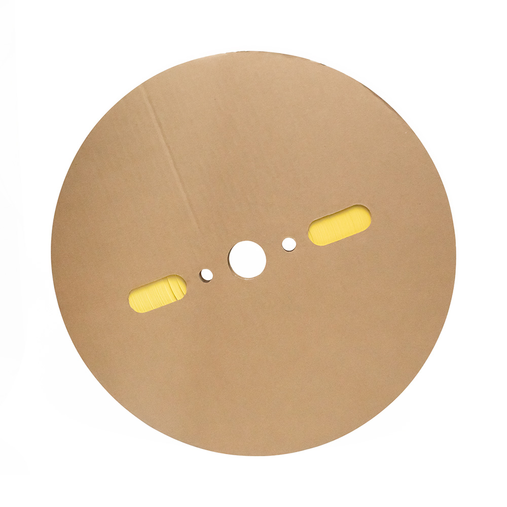 Фото Термоусаживаемая трубка Vell, усадка в 2 раза, 4,0 / 2,0 мм, 200 метров, желтая {1346753}