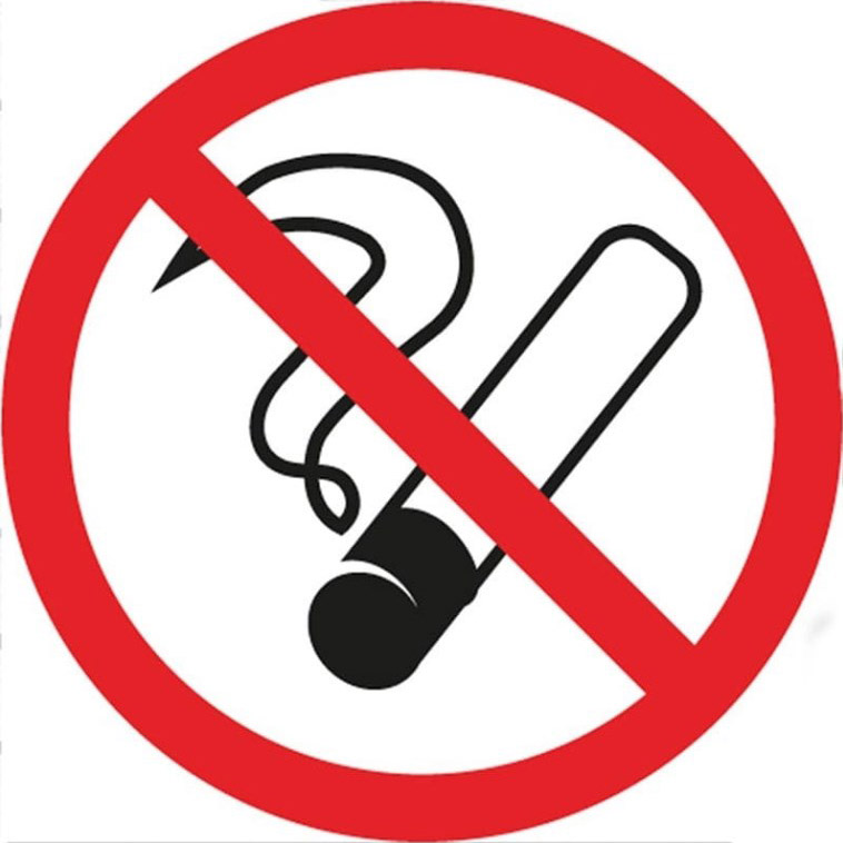 Фото Табличка ПВХ информационный знак «Курить запрещено», 200х200мм, Rexant {56-0035-2}