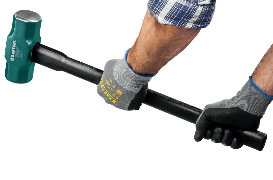 Фото Кувалда со стальной удлиненной обрезиненной рукояткой KRAFTOOL Steel FORCE, 8 кг {2009-8} (1)