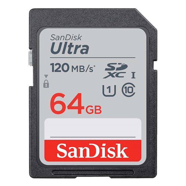 Фото Флеш карта SD 64GB SanDisk SDXC Class 10 UHS-I Ultra 120MB/s {SDSDUN4-064G-GN6IN}