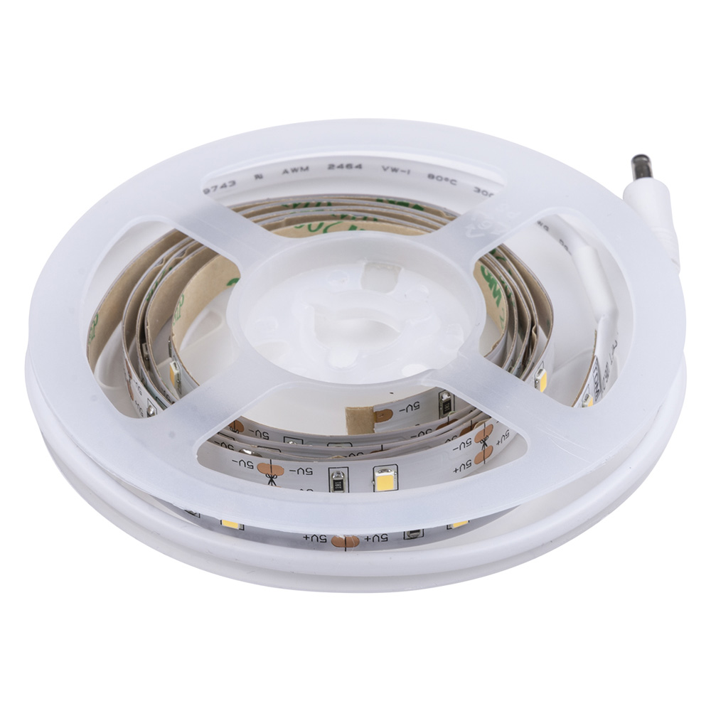 Фото Умная подсветка SMD2835-30LED/m-IP20-5В-2,4Вт-6000К(1 м), датчик движ., 4хААА, TDM {SQ0331-0500}