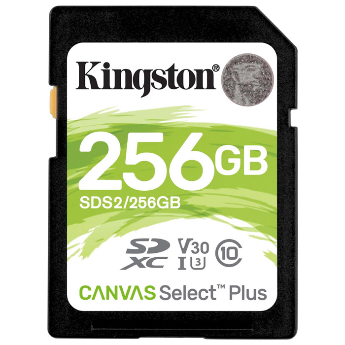 Фото Флеш карта SD 256GB Kingston SDXC Class 10 UHS-I U3 V30 Canvas Select Plus 100Mb/s {SDS2/256GB}