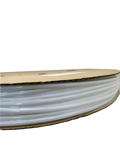 Фото Термоусаживаемая трубка Vell, усадка в 2 раза, 6,0 / 3,0 мм, 100 метров, белая {337390} (1)