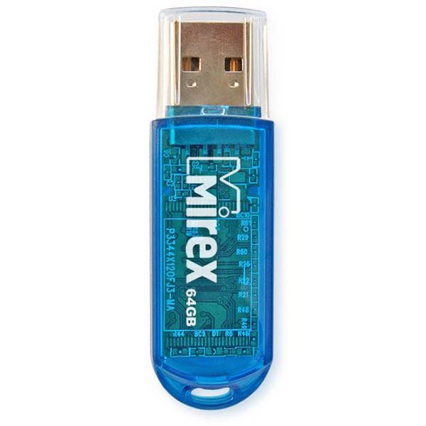 Фото Флеш накопитель 64GB Mirex Elf, USB 2.0, синий {13600-FMUBLE64}