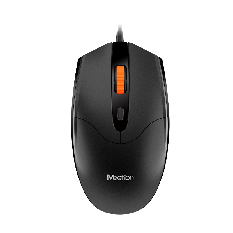 Фото Оптическая проводная мышь MeeTion, USB, 4 кнопки, 1600 dpi, черный {MT-M362}