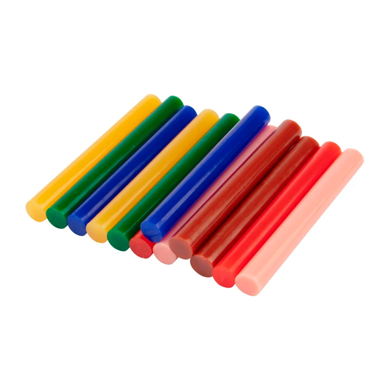 Фото Клеевые стержни Rexant, Ø 11.3 мм х 100 мм, цветной (12 шт.) {09-1230}