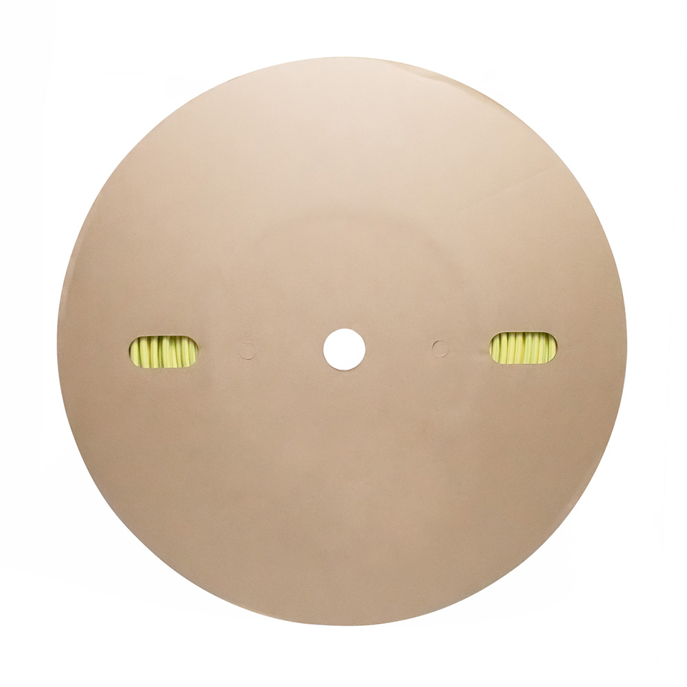 Фото Термоусаживаемая муфта Vell, самозатухающая, для печати, диаметр 5 / 2,5 мм, желто-зеленая {1396043}