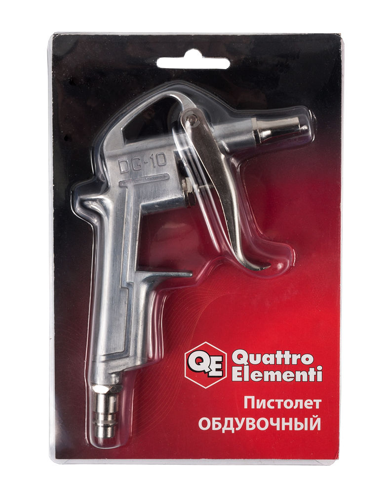Фото Пистолет обдувочный Quattro Elementi короткий носик, разъем EURO, профи {770-872} (3)