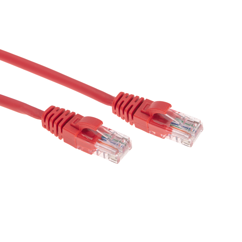 Фото Патч-корд U/UTP, CAT 5e, RJ45-RJ45, 26AWG, LSZH, красный, 1м REXANT {02-0103-1} (2)