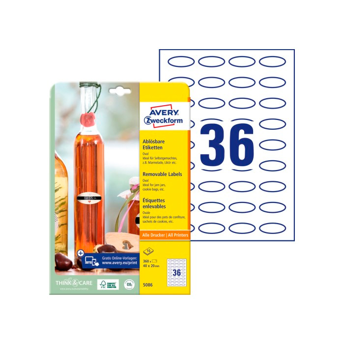 Фото Удаляемые этикетки 40 x 20 мм {5086} (1)