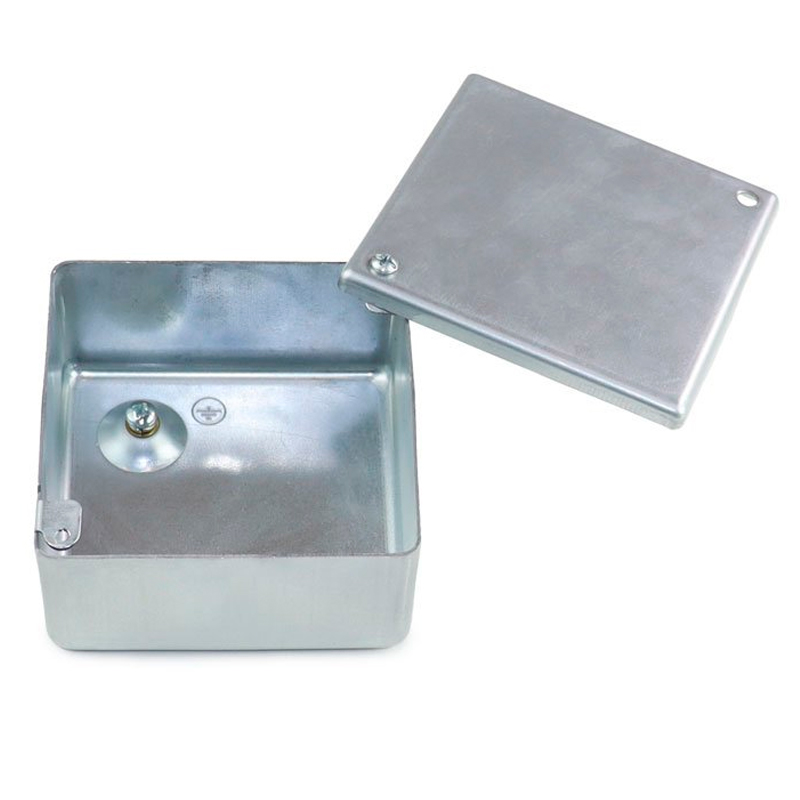 Фото Коробка распределительная стальная 100х100х50 IP40 ГОФРОМАТИК {zeta30320} (1)