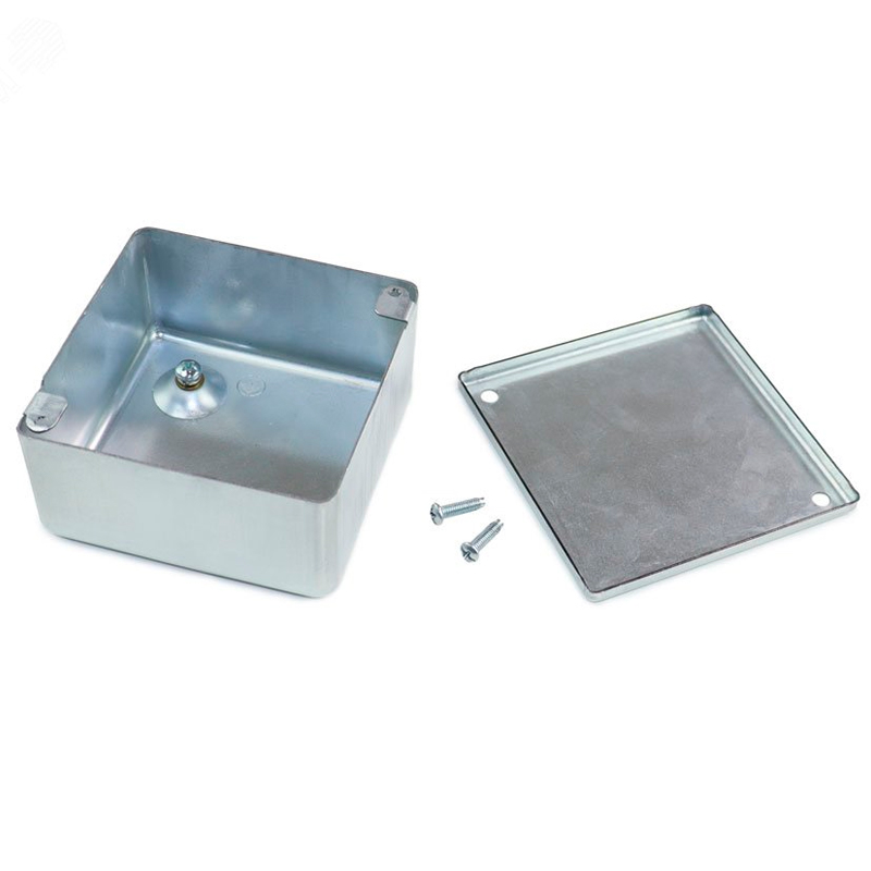 Фото Коробка распределительная стальная 100х100х50 IP40 ГОФРОМАТИК {zeta30320} (2)