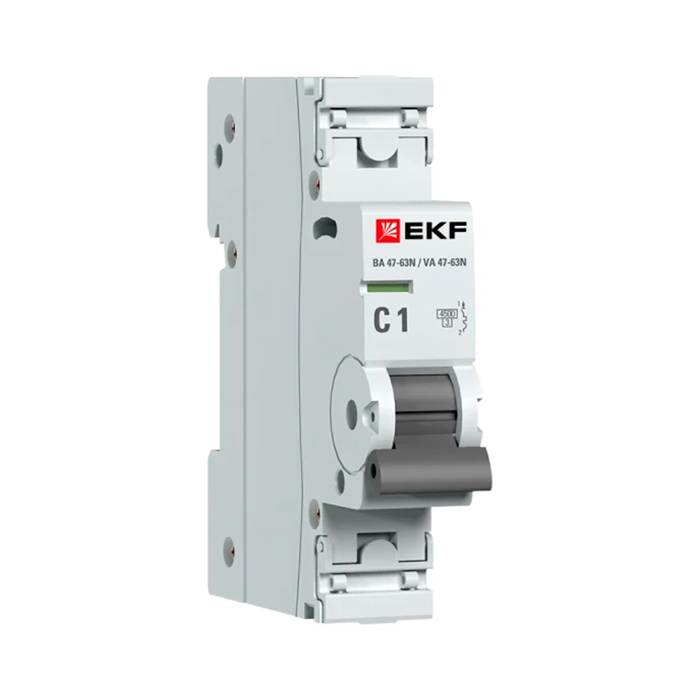 Фото Выключатель автоматический 1п C 1А 4.5кА ВА 47-63N PROxima EKF M634101C