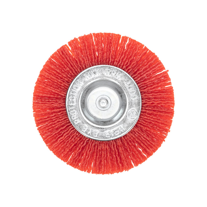 Фото Щетка дисковая для дрели, нейлоновая проволока с абразивным покрытием, 100мм KRANZ {KR-91-1233} (1)