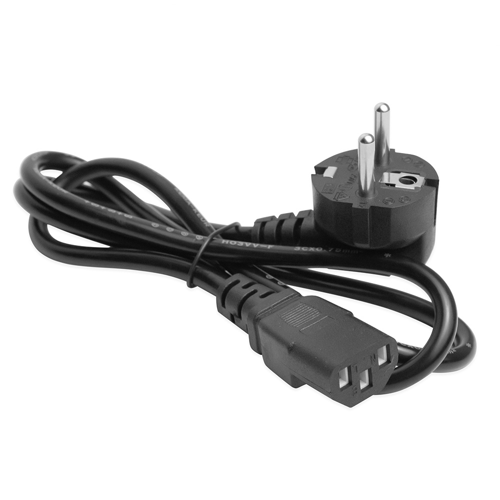 Фото Кабель питания Vell, сетевой провод IEC С13 для компьютера, 1 м {V80111} (1)