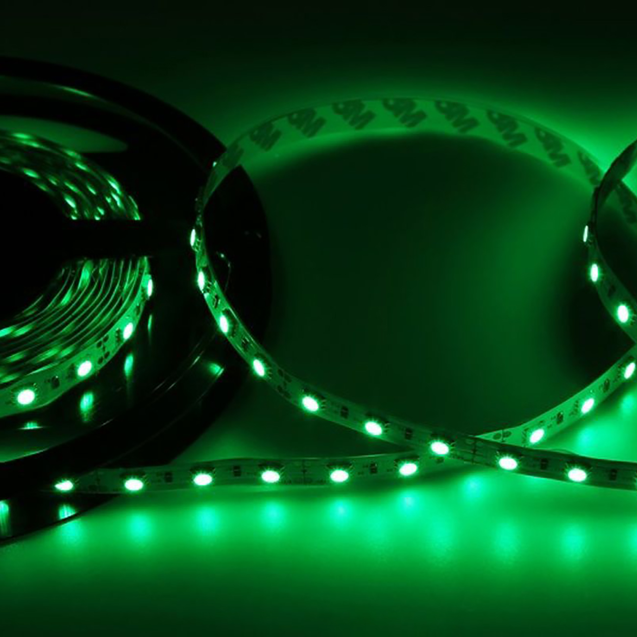 Фото Светодиодная лента 10 мм, зеленый, SMD 5050, 60 LED/м, 12 В, Lamper {141-464} (4)