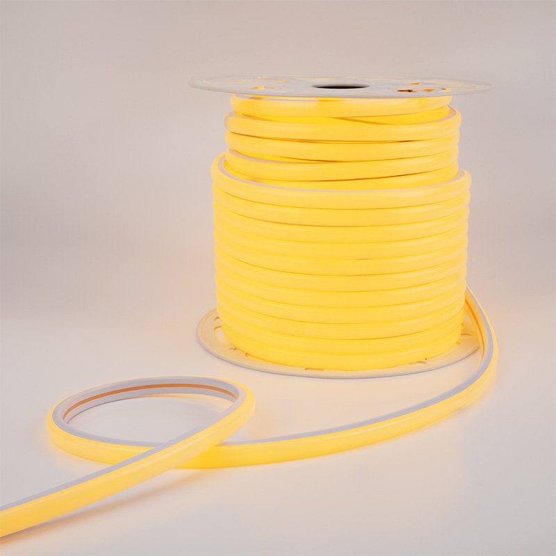 Фото Гибкий неон LED SMD, форма – D, 16х16 мм, желтый, 120 LED/м {131-081}