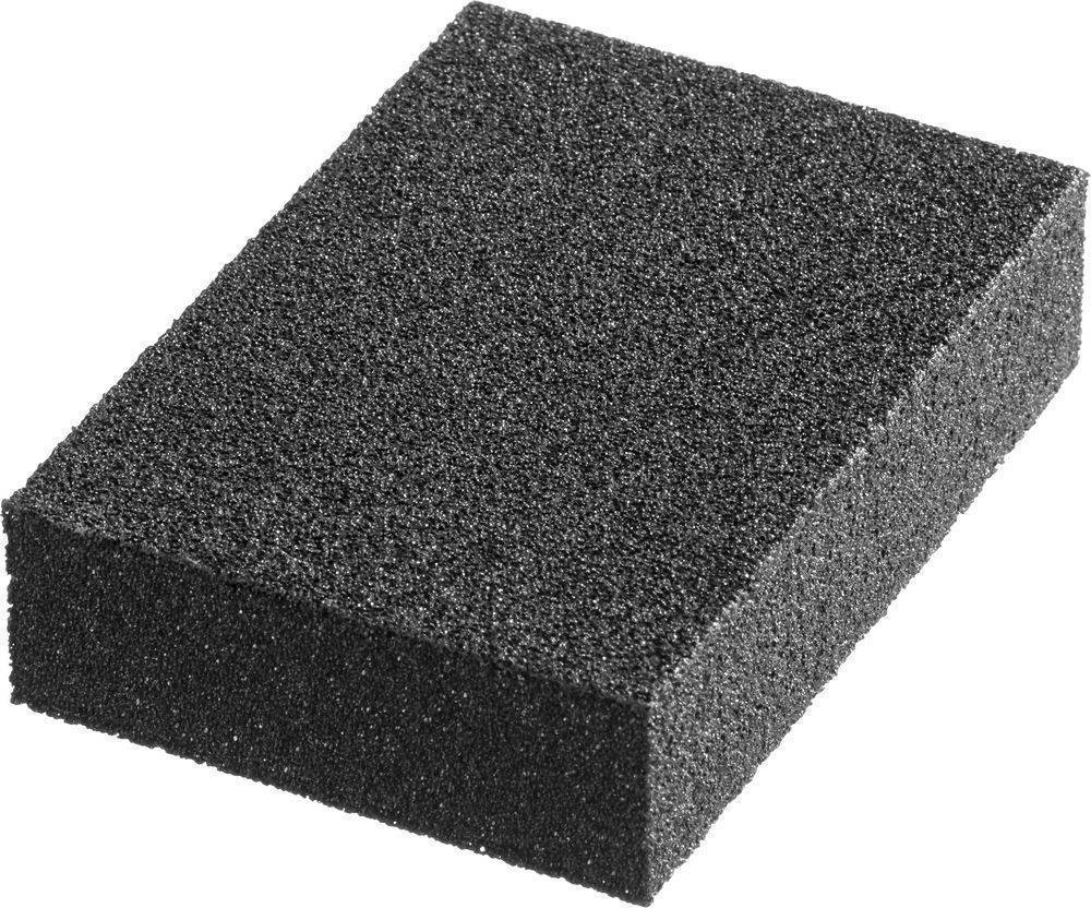 Фото Губка шлифовальная STAYER "MASTER" четырехсторонняя, зерно - оксид алюминия, Р80; 100 x 68 x 26 мм. {3560-2_z01}