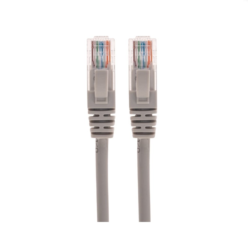 Фото Патч-корд U/UTP, CAT 5e, RJ45-RJ45, 26AWG, LSZH, серый, 1м REXANT {02-0100-1} (1)